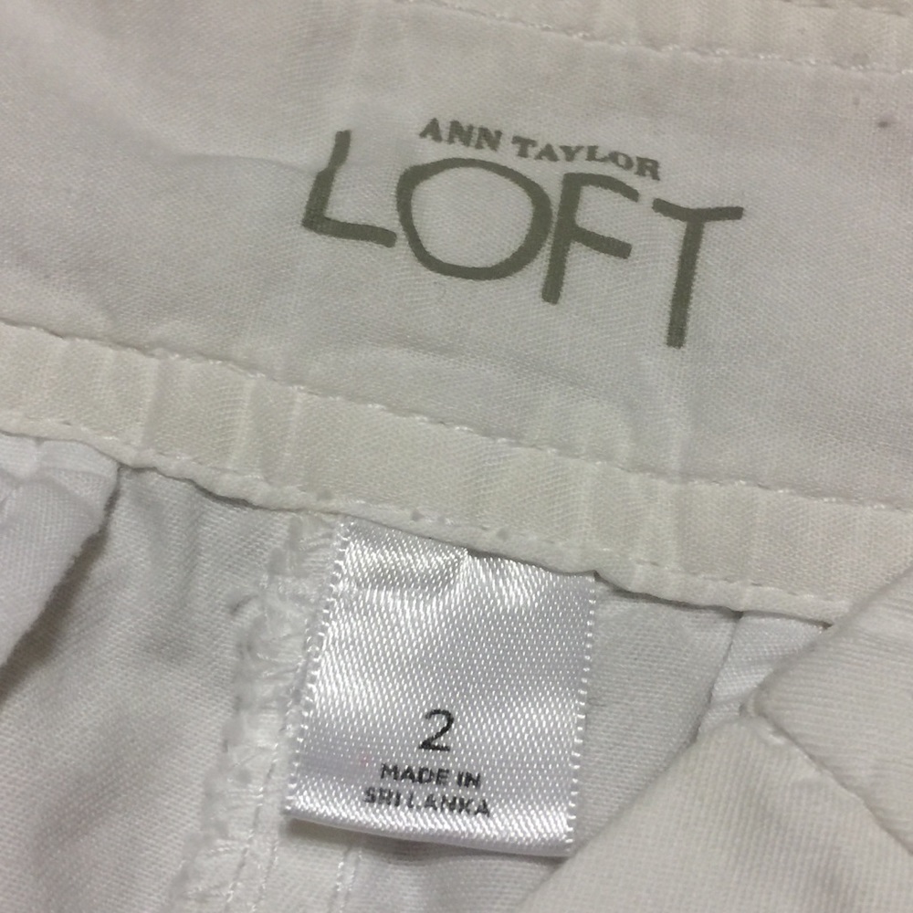 Loft White Chino Shorts - Picture 7 of 8